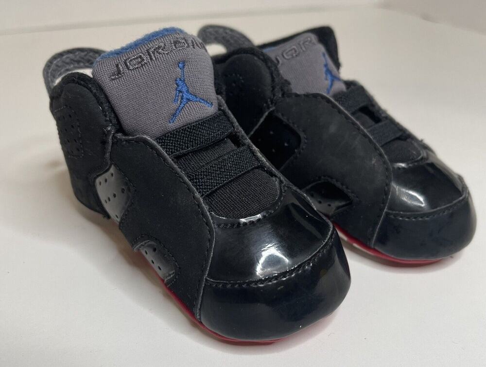 Nike Air Jordan VI 6 Pistons 2010 Retro CB Crib Newborn Toddler 384668-001 sz 2C